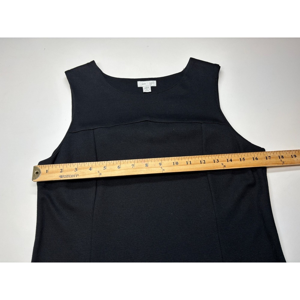 J. Jill Dress Petite Small Black Ponte Sleeveless Knee Length Knit Tank - Picture 5 of 7